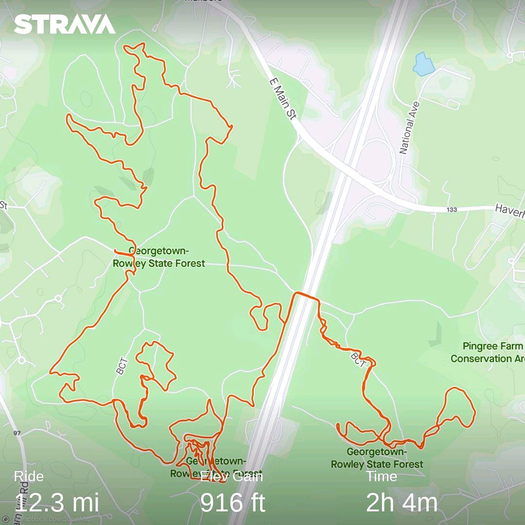 JimRich62's tweet photo. Saturday morning ride with Scott New place New to me trails Good time on the narrow twisty trails with different challenges Always working harder to try keeping pace with him Got some work to do to succeed #mountainbike #mtb #bicycle #trek #becausebikes #bike #cycling #nemba https://t.co/o6IomFWOMZ
