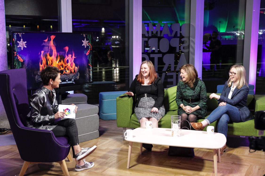 eilidhdouglas's tweet photo. How has it been a year already? And what a year it has been. A #throwback to when I still wore suit jackets and proper shoes and sat on sofas with people from other households. #BBCElectionCafe #GE2019 https://t.co/nCVKc3hZdR