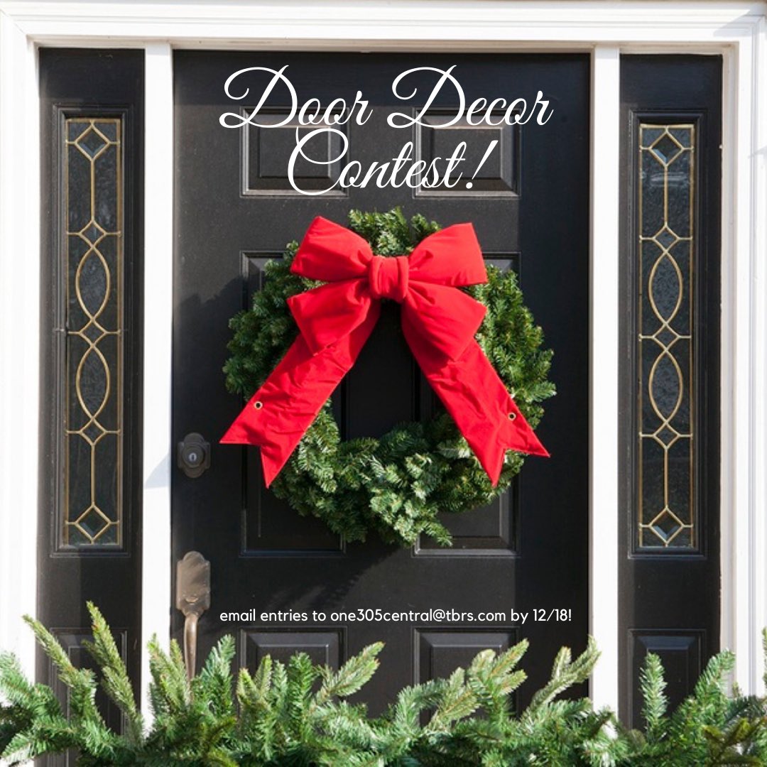 Don’t forget to submit your front door photos for our holiday door décor #contest! Email submissions to the leasing office at one305central@tbrs.com no later than December 18th!🎄
#TisTheSeason #HappyHolidays #One305Central #LiveOutsideTheLines #PlazaMidwood <a href="/TriBridgeRes/">TriBridgeResidential</a>