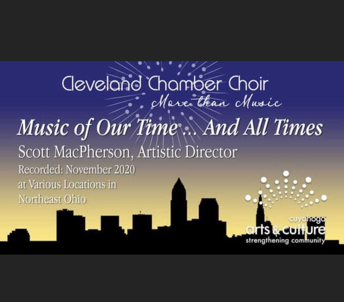 Tonight at 7:30 PM EST is our first ever virtual concert, entitled Music of Our Time...and All Times.  The performance will be on our website at clevelandchamberchoir.org/virtualconcert….  Be sure to tune in and listen!