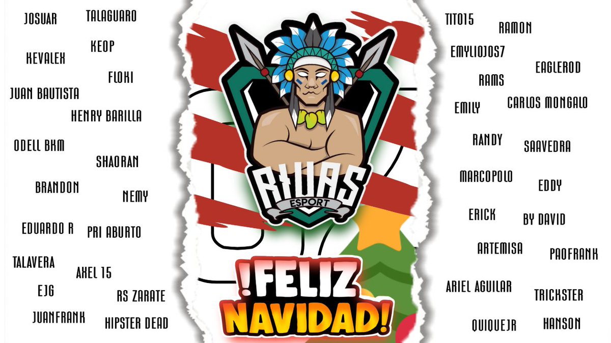 #RS | 2020 esta Finalizando y asi despedimos este año.

❤En la imagen no estan planteados todos, pero se les agradece a todos los que han sido parte y han apoyado.

🌐Rivas esport se mantendra casual en el ambiente de los Juegos Mobiles.

🥺 GRACIAS A TODOS 🥺

  #Rivas_eSport