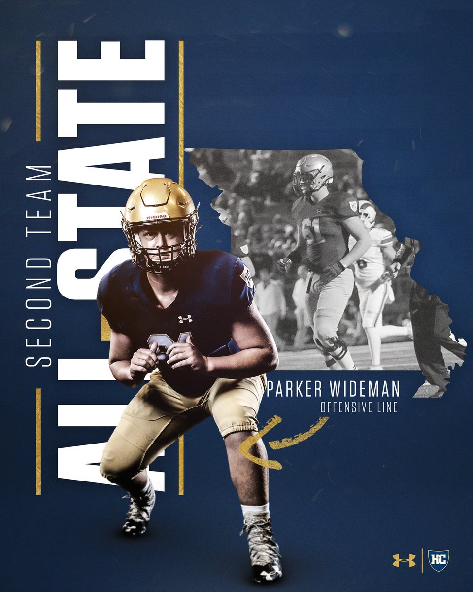 Congratulations to Parker Wideman on being named Second Team All-State Offensive Line!