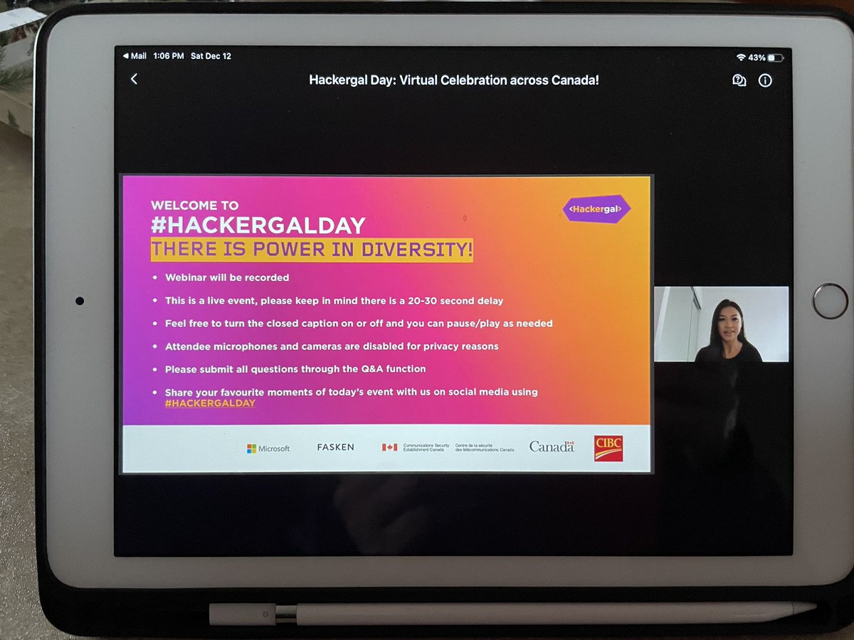 mwalkerhope's tweet photo. Amazing link between musicians and code. Interesting AHA. Loving #hackergalday and celebrating diversity. @thehackergals @kumikotweets @ecooorg @cse_cst @MicrosoftEduCA @RBC https://t.co/7kImcX7Ksj