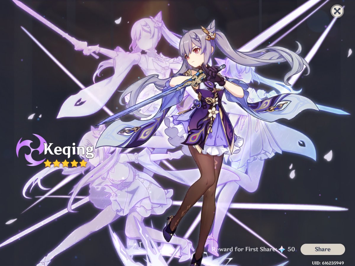 qfficiallymoved's tweet photo. /  i swear im gonna be active soon but im playing genshin and just pulled her IM ABOUT TO DESINTERGRATE IVE ONLY BEEN PLAYING FOR 6 DAYS NOW https://t.co/L2ttaaEyr5