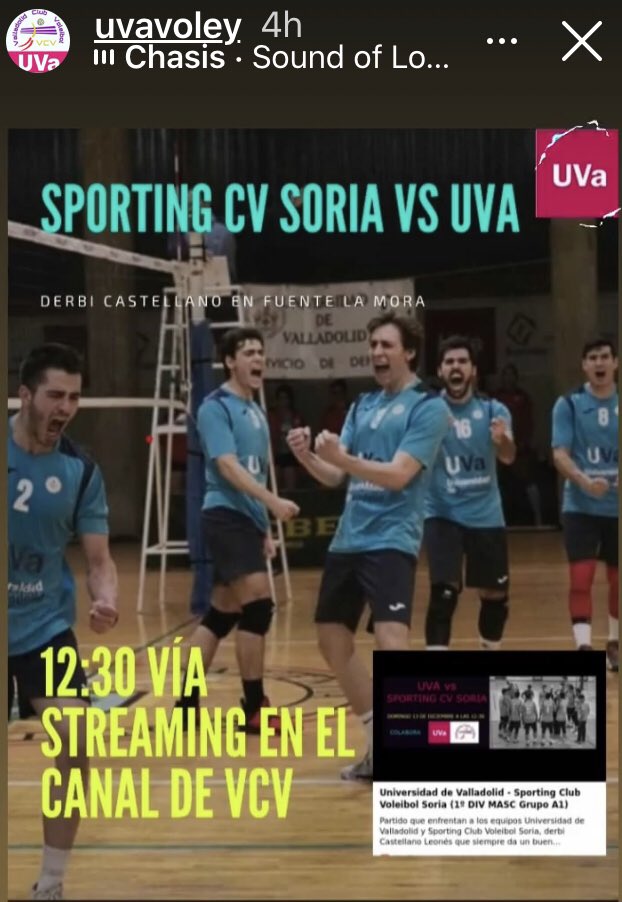 VCVoleibol's tweet photo. Este domingo tenemos una nueva cita con los chicos de @uvavoley Desde las 12:30 duelo regional de Primera frente a @sportingcvSoria que podrás seguir por nuestro canal de YouTube y con un narrador de Primera... No te lo pierdas. #Somosvoley #Somosvcv #DeluarcVCV https://t.co/H7MVTQaWzL