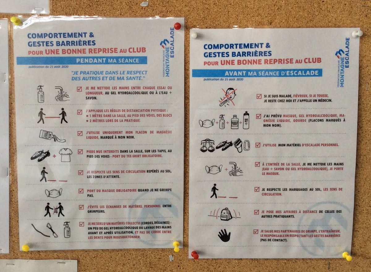 Bonne nouvelle 😀reprise des cours #escalade pour les jeunes 🦎dès mardi et en plus ;
- rajout de 2 cours délocalisés à Beau Frêne jeudi 18h00/1930 et samedi 10h00/12h00 ✌️😎
- Stages lundi mardi mercredi de la première semaine des vacances de Noël...😜