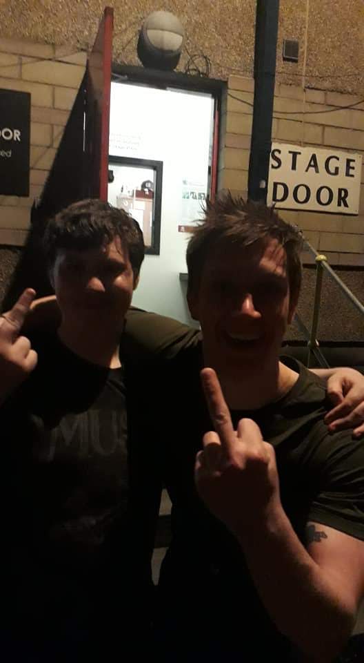 DitteryL's tweet photo. Even though he's already drunk 😂 I'm hoping @Daniel_Sloss  @LewisCapaldi @kaihumphries  could wish him a happy 18th really make his year 
Thought I'd finish on more recent photo's from last year when we were lucky enough to meet you all 
@dannybrand2002  @NellyyyReynolds https://t.co/AMa7KZdocP