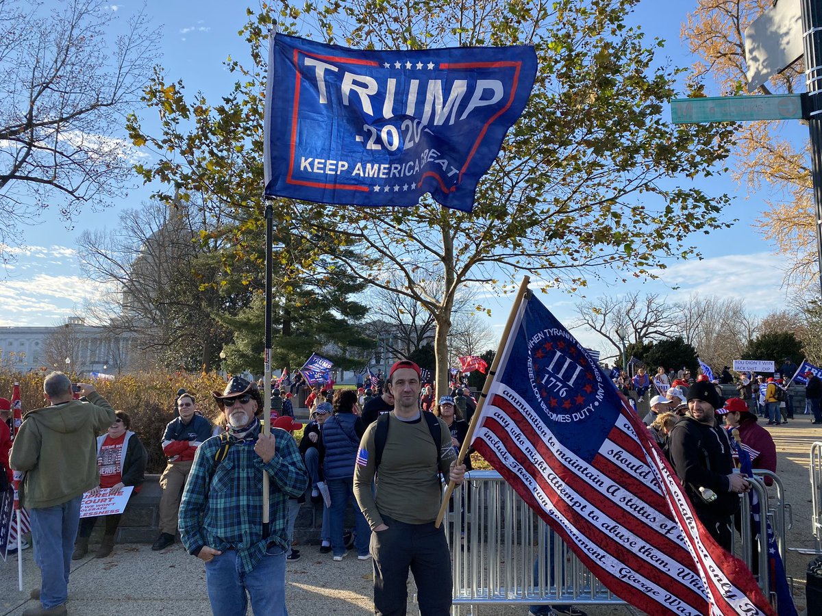 NOW: A crowd of 1,000+ has gathered at the steps of the U.S. Supreme Court to protest the presidential election.Some of the protestors are currently saying the Lord’s Prayer while holding rosaries in the air.Others are calling for small government and an end to communism.