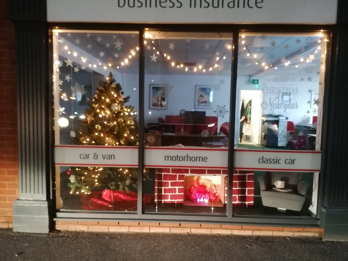 Howden_SpecVeh's tweet photo. Vote for the best window display in Thatcham!
Here's ours ✨🌟✨ featuring a handbuilt fireplace from cardboard boxes and many hours of painting individual bricks!... And of course, cookies left out for Santa 🎅 #Christmas2020 #festive #santapleasestophere
https://t.co/7wtujy5YhL https://t.co/2nL5aTDbq1