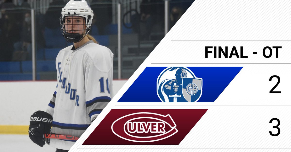 FINAL: Culver wins it 3-2 in OT. A great back and forth game but the Eagles pull it out and the defeat the Lancers. Girls Prep return to the ice tomorrow at 9:00am against Team Illinois.
#GoGA #LancerNation