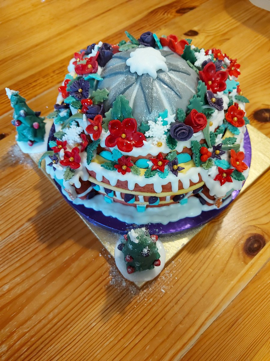 sabingle's tweet photo. @RoyalAlbertHall celebrating the shows I have seen at the RAH and channelling Christmas with my cake this year https://t.co/iW8Of1zP4x