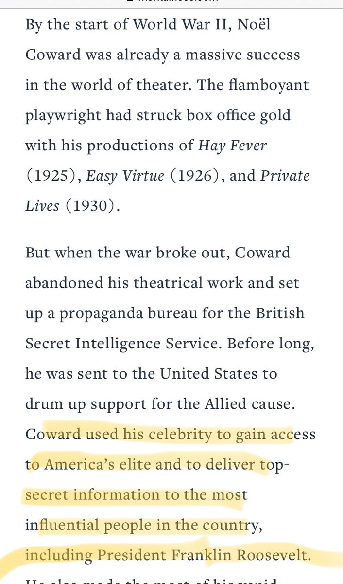 13) Entertainers being used as spies isn’t a new concept... there are numerous accounts of entertainers that would use their celebrity to access ppl that others couldn’t w/o raising suspicion. They could freely travel and “hide in plain sight”...then deliver messages.