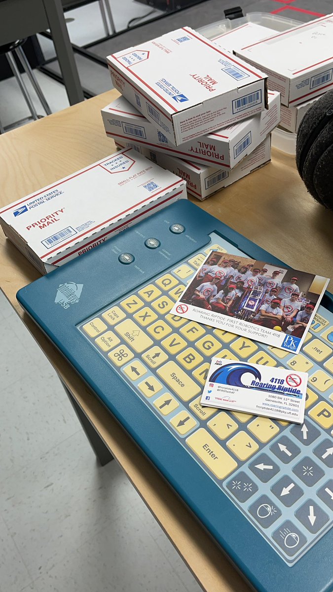 Shipping out another 7 #Intellikeys Beta Adapters today to users in TX, TN, NY, MI, WA, &amp; NC! 🌊#assistivetechnology #FIRSTwithAT #roaringriptide #morethanrobots #outreach <a href="/FRCRiptide4118/">Roaring Riptide: FRC Team 4118</a> <a href="/MakerMakeChange/">Makers Making Change</a> <a href="/pkyongedrs/">P.K. Yonge</a> <a href="/at_makers/">A.T. Makers</a> <a href="/wernedat/">Elisa Wern AT</a> <a href="/brycej/">Bryce Johnson (https://a11y.info/@brycej)</a>