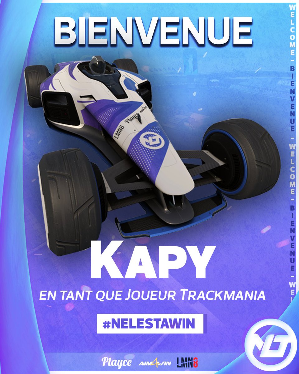 NelestaEsport's tweet photo. 🚨 #RECRUTEMENT 🚨

C'est le moment d'étoffer notre roster @Trackmania, non ? 

✅ C'est avec plaisir d'accueillir en tant que Joueur #Trackmania, @Tomix_09, @Lillight77, @Lenje__ ainsi que @MKapyt0 ! 

Il nous manque un staff non ? 

#NELESTAWIN https://t.co/6jZdKBbe0P