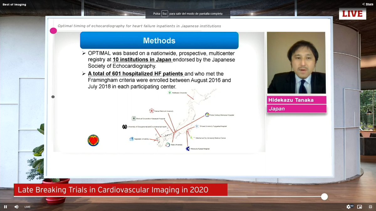 Thread - Why predischarge echo matters Optimal timing of echocardiography for heart failure inpatients in Japanese institutions - OPTIMAL study presented by Hidekazu Tanaka  #EACVIBestof2020  #EACVI  @escardio  @ImagenCardiaca  @vass_vassiliou 1/ Background and purpose