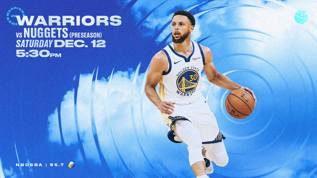 Golden State Warriors On Twitter Dubnation Let S Play Some Basketball Gsw Vs Den 5 30pm Pt Nbcsauthentic 957thegame Https T Co Zkjpjjif76 Https T Co Mlrcmgsnsa Https T Co N8ktz5hcve