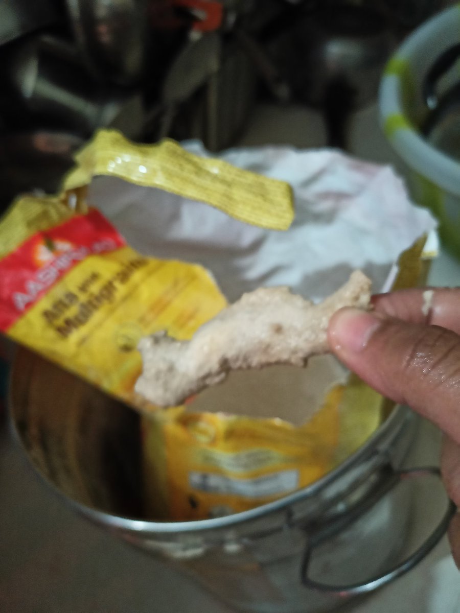 Hey @AashirvaadAtta #ITC can you guys explain what is this in your Aashirvad atta with Multigrains?

Really bad experience, now i have to thor all that atta, your atta quality getting worse day by day..
@Niteshbhatiaa_1 @fssaiindia  #aashirvaadatta https://t.co/48Yz0XNxg0