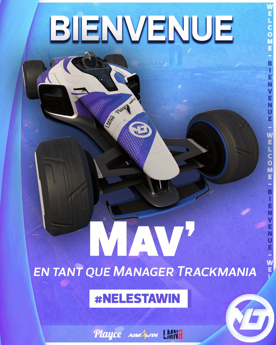 NelestaEsport's tweet photo. 🚨 #RECRUTEMENT 🚨

Effectivement, je vous parlais de staff ! Le voilà ! 

✅Avec grand plaisir que j'annonce la venue de @tm_mav en tant que Manager @Trackmania ! 

Bienvenue à tous ! 👏

#NELESTAWIN #Trackmania https://t.co/mvzSjCOfRb
