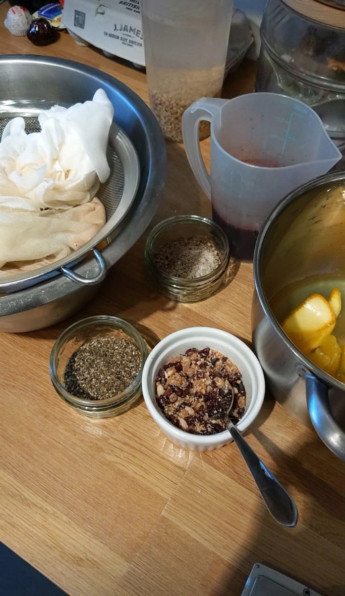 I "don't know" who sent our recipes but here's my prep so far, which gives me a hunch. 😉 Very much enjoying already and looking forward to our two-part Zoom banquet later feat. bedtime for the kids, and hopefully successful online versions of dinner party games 🤞 2/2