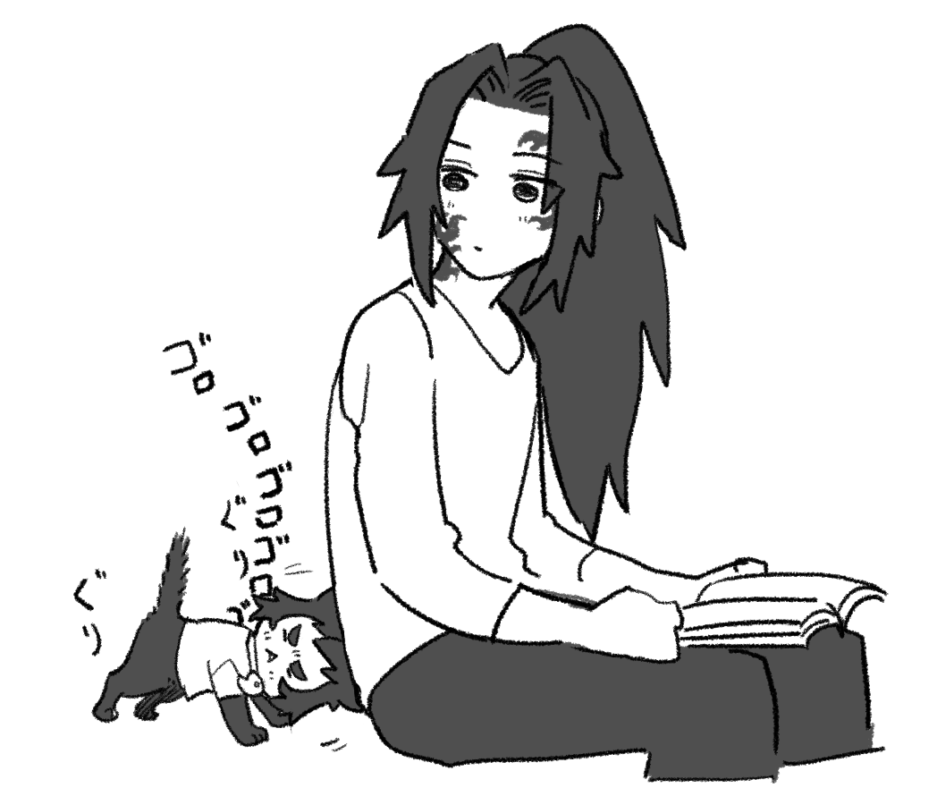 みちかつさんに自分の匂いをすりつける獪にゃん 