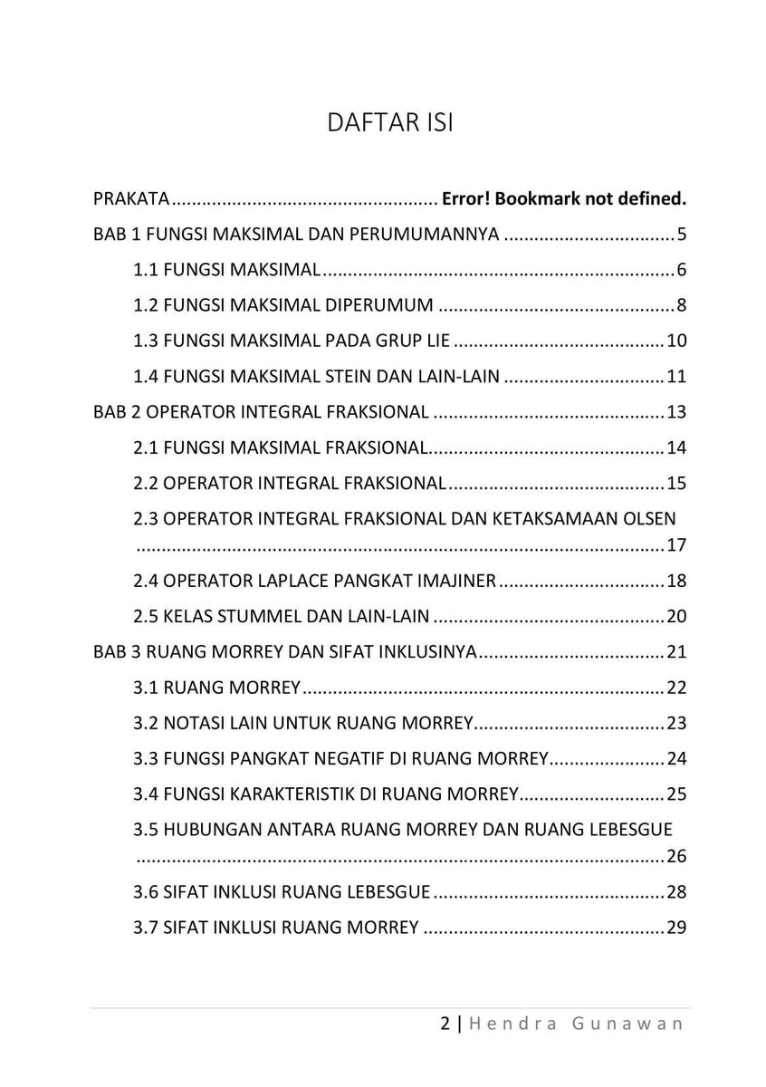 hgunawan82's tweet photo. To be printed soon (in Indonesian).
“Topik dalam Analisis Fourier dan Analisis Fungsional” https://t.co/4dj8SY2v4B