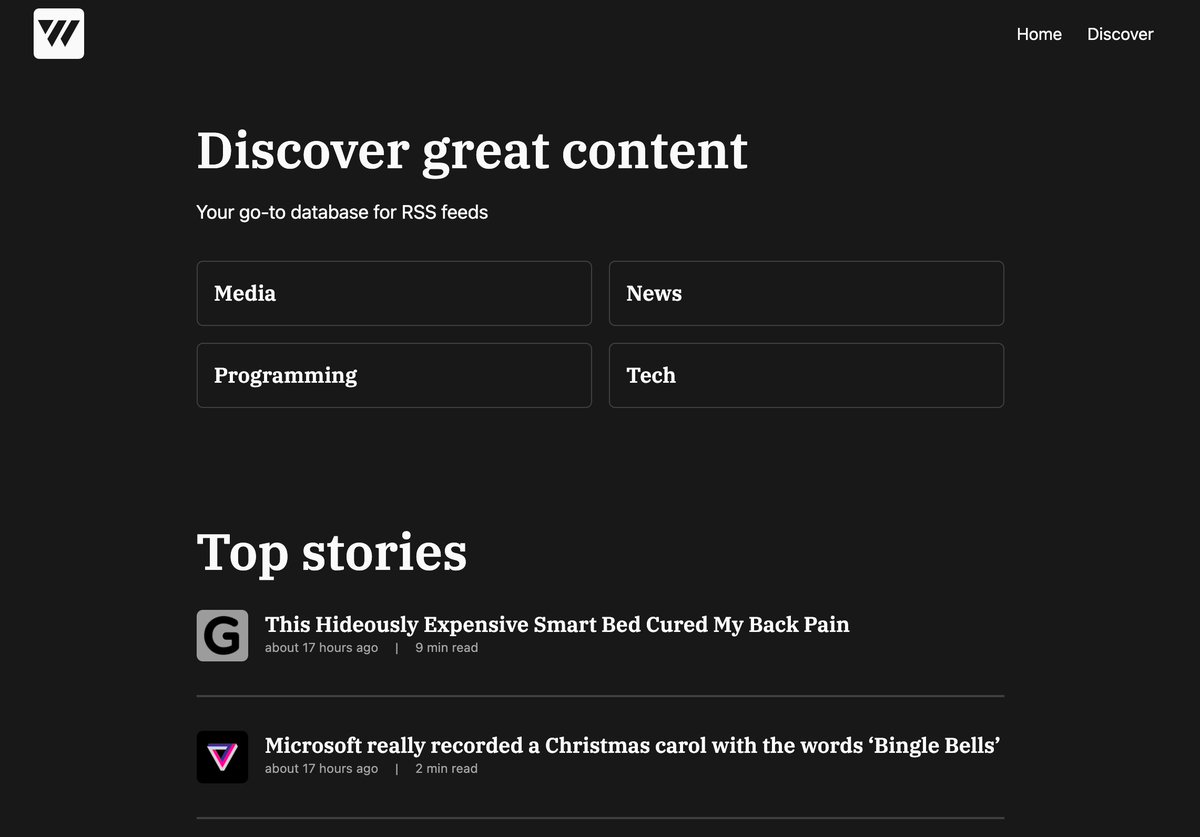 AppWebfeed's tweet photo. APP is live https://t.co/clB2fm2baV 🎉 https://t.co/nIdNOws4pq