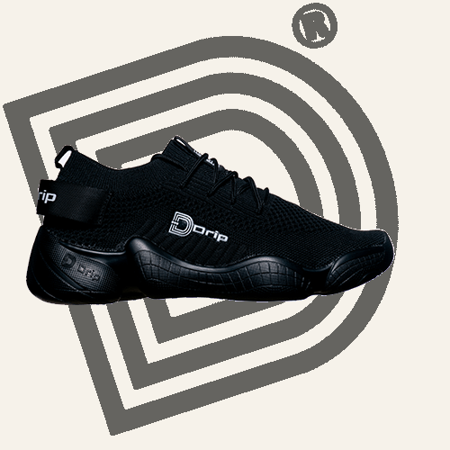 drip sneakers black