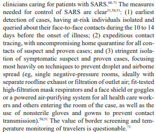 Perhaps you prefer information from close cousin to SARS-CoV-2, being SARS-CoV-1, for which we used airborne precautions. (from 2004 Mayo Clinic)