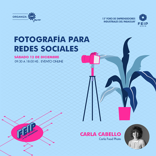 UIPjoven's tweet photo. Después del almuerzo, seguimos con el #FEIP2020
En instantes llega: Fotografía para redes sociales
Seguí la transmisión en las redes sociales
💻 Youtube: Unión Industrial Paraguaya
🖥️ Facebook: FEIPPY
🟠 @C9NParaguay
🔴 @5diasPY https://t.co/RnYH3XcsgL