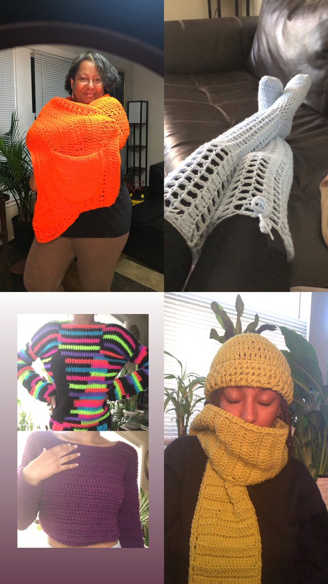 hookedonaminah's tweet photo. #SmallBusinessSaturday  #BlackOwned #blackownedbusiness #crochet #handmade #shopnow 
https://t.co/cEGRhUyYmn https://t.co/v5PoyFA8Bb