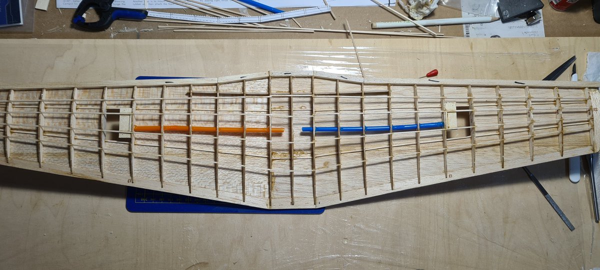 Doctor_Glue's tweet photo. The wings covering with 0.8mm Balsa sheet

Small steps but some progress 

#guillowsplanes 
#guillows 
#BALSA 
#BALSAFLIESBETTER 
#P51
#P51D 
#RCMODEL https://t.co/ONYxl2C9Vq https://t.co/rC9hkvYJIH