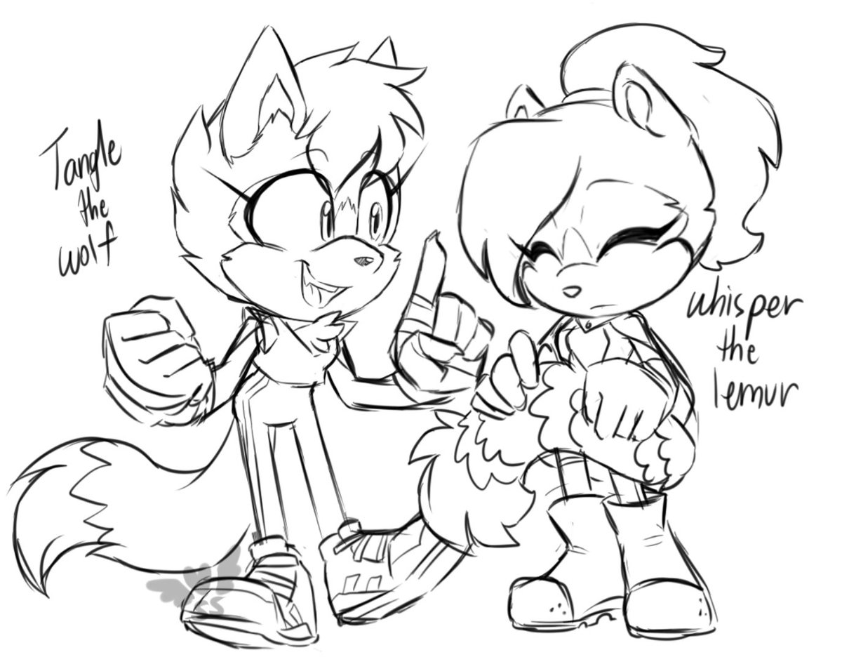 SapphireZcar's tweet photo. Species swap sketch request back in instagram

#sth #sonicthehedgehog #sonic #tangle #tanglethelemur #whisper #whisperthewolf #speciesswap #sketch #scarlettaart https://t.co/IceyAbKoUT