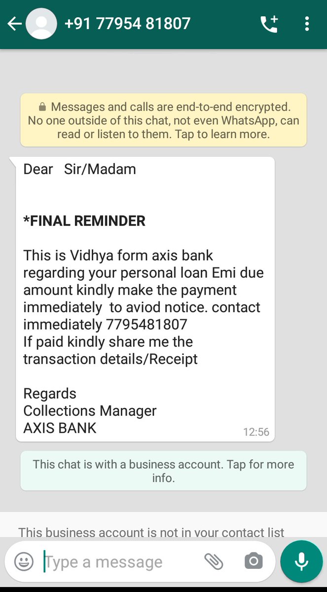 ZahidHa06310865's tweet photo. @AxisBankSupport I hv sent lots of mail to you and your Nodel officer but no proper response if you don't have the solution then stop recovery agents phn calls msgs from their prsonal cntact no. they don't know how to behave with the customer @RBI @SCofIndia @FinMinIndia https://t.co/yAGJvp5crc