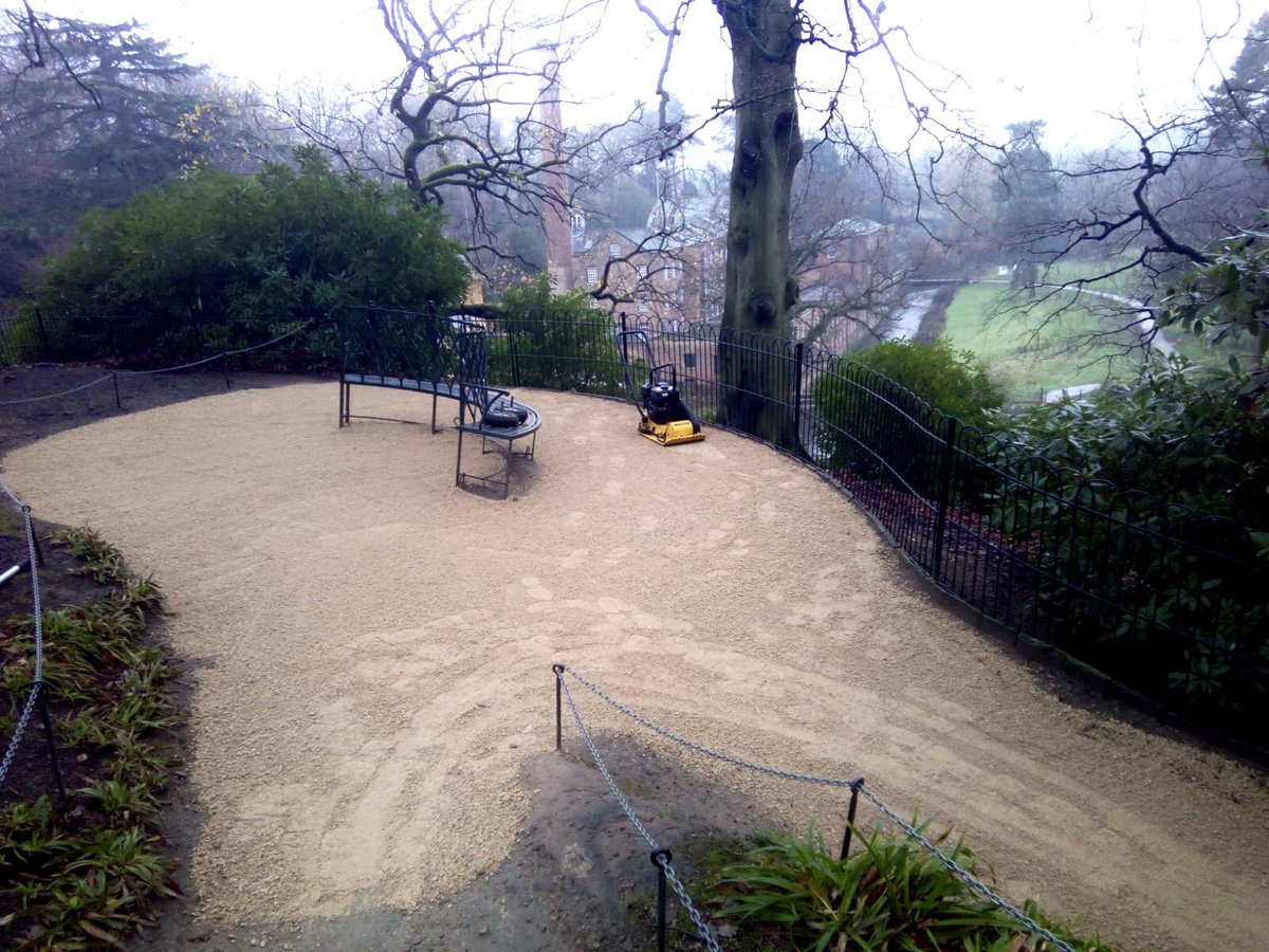 AGSTeam22's tweet photo. The start of a new contract: resurfacing the paths at the @nationaltrust in #Cheshire. https://t.co/DrRvXPPoQo