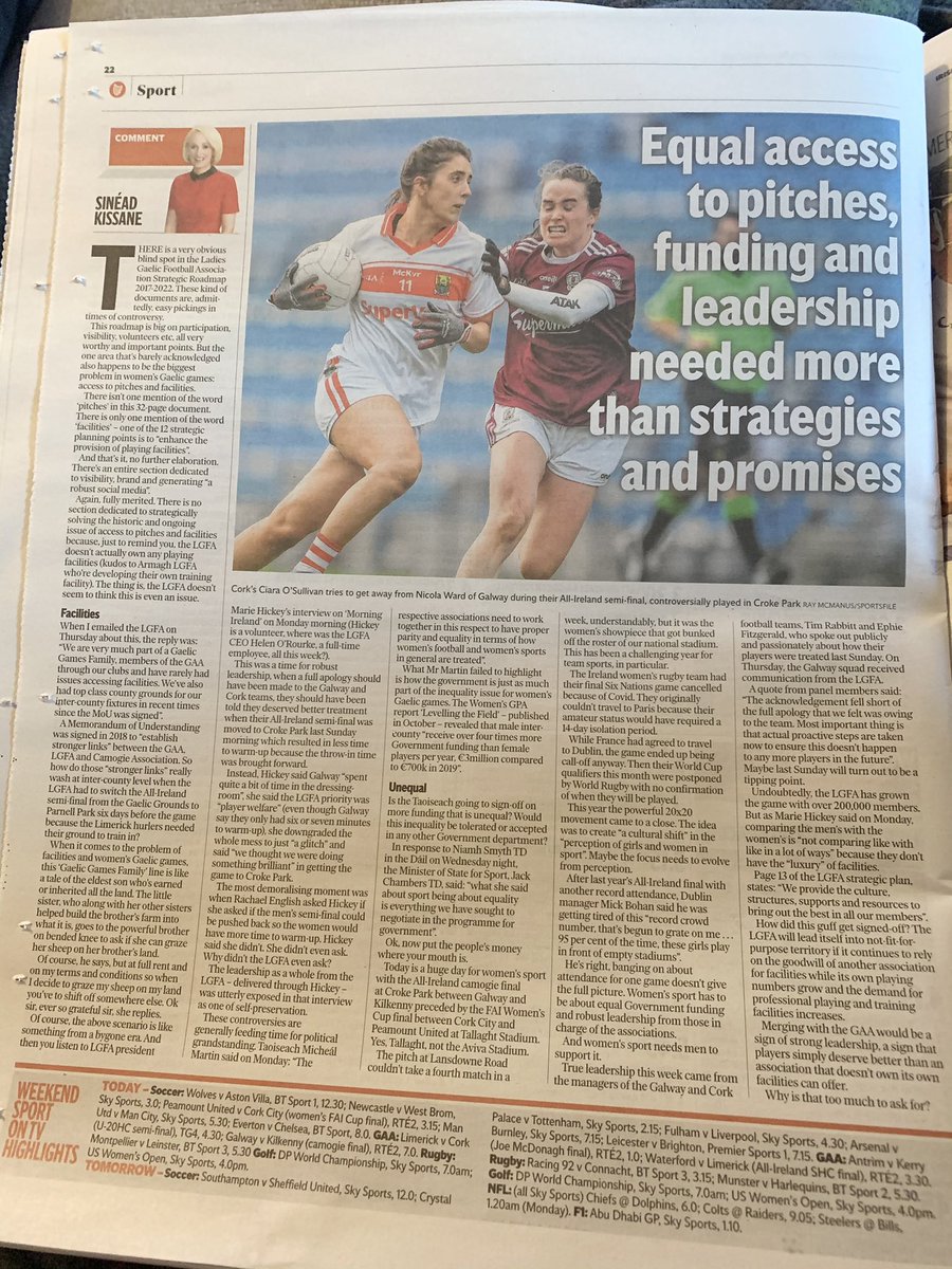 Excellent article from <a href="/sineadkissane/">Sinéad Kissane</a> in today’s <a href="/IndoSport/">Irish Independent Sport</a>. A must read for everyone 📰🏐🗞

Myself &amp; <a href="/CorkLGFA/">Cork LGFA</a> player Dr <a href="/OrlaghFarmer/">Dr. Orlagh Farmer</a> discuss this &amp; more on Episode 8 of <a href="/iCoachKidsPod/">iCoachKids Podcast</a>

🎙Female Sport - Participation &amp; Performance🎧

🍏Apple 🔽
apple.co/36F9QiJ

#20x20