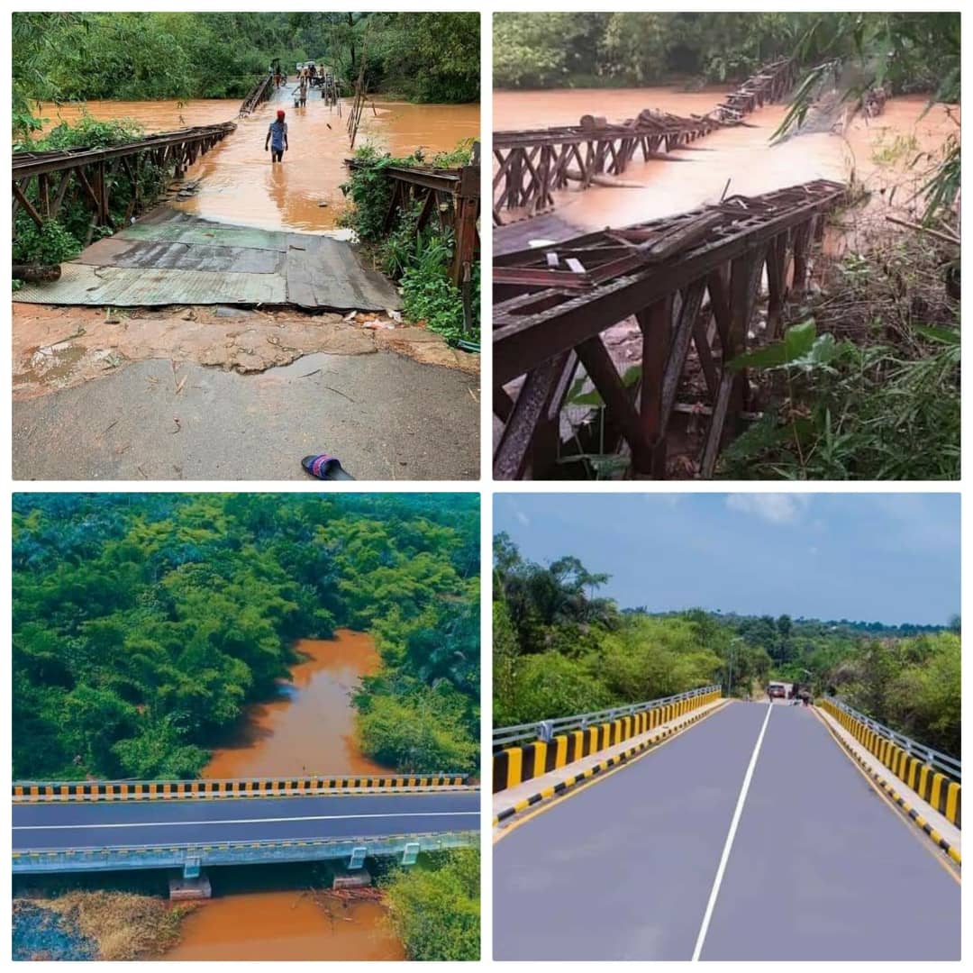 Plateausdgs's tweet photo. The Federal Roads Maintenance Agency (FERMA) commissions new bridge connecting Nnewi in Anambra to Orlu in Imo states.

Pictures below show before and after the reconstruction work. https://t.co/GuqOdskJyq