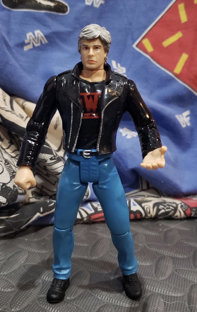 Toy Biz Cyclops from X-Men The Movie line and Toy Biz Eric Bischoff from the Red And Black Attack box set. They share the exact same body mold. Just happen to make this discovery while cruising eBay last night.  @MajorWFPod  @EBischoff