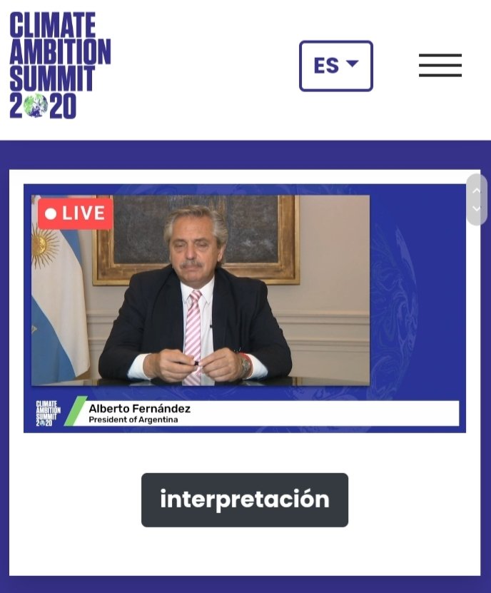 ONNetworking1's tweet photo. Alberto Fernández declaró que Argentina va a aumentar la ambición climática, en el marco del Climate Ambition Summit junto a los más importantes líderes mundiales.🌎
Reducir un 26 % las metas de la NDC y declarar a Argentina Carbono Neutral al 2050.♻️
#ClimateAmbition https://t.co/AQXWmVkgIK
