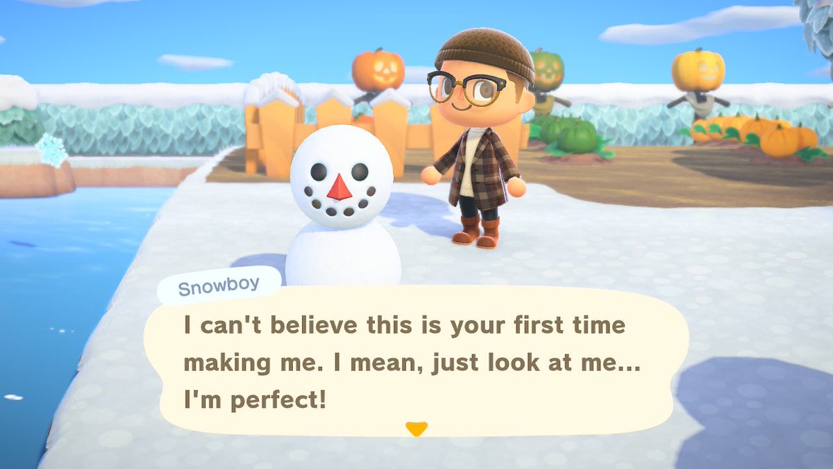 BKResRep's tweet image. A visit from a new friend on Baia Key! I agree, Snowboy, you are perfect!! 🥺 #ACNH #DHvofBK