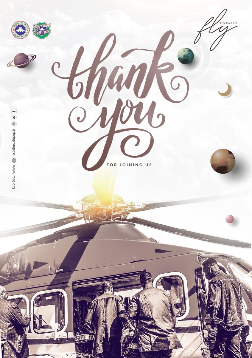 PastorEAAdeboye's tweet photo. Our experience in the last 5 days leaves us in awe of the almightiness of our God and there is no denial that we have been equipped with the capacity to fly. 

Thank you for staying with us, remember to stay connected and keep flying; God bless you!!

#RCCGHGC2020
#ItIsTimeToFly https://t.co/XWmMz03Jrb