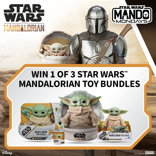 👽 #COMPETITION TIME - ENDS MONDAY 👽

We're giving away THREE chances to win a #Mandalorian Toy Bundle!

For your chance to #WIN, simply FOLLOW/RT &amp; COMMENT 'WHO' you'd give these to! #MandoMonday <a href="/StarWarsUK/">Star Wars UK</a> <a href="/starwars/">Star Wars</a> 

Competition ends 9am 14/12/20
