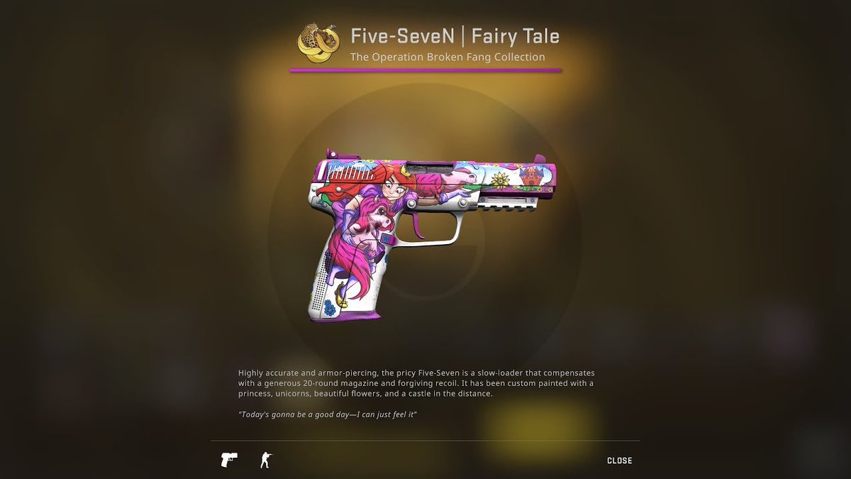 Cs_Ref's tweet photo. Factory New Five-SeveN Fairy Tale 

✅ Retweet &amp; Follow me https://t.co/4DeK8Imr5O