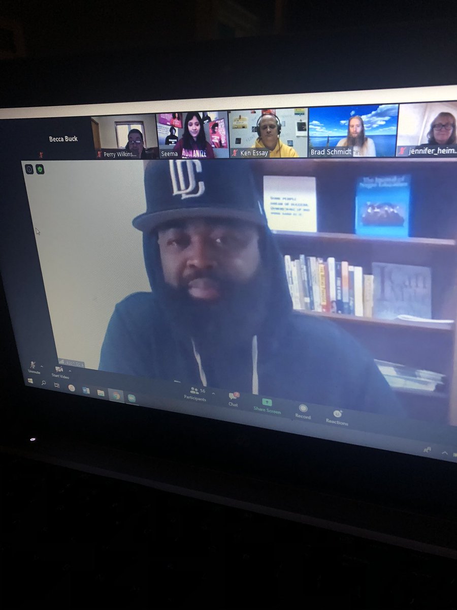 eccabay08's tweet photo. Such an honor to be in the presence of @IamJasonSole &amp; Andre’ Wright, cofounders of @HumanizeMyHoodi this morning. 💯 “If you’re an educator and have the privilege of teaching our babies, just love them up because the world is harsh.” Thank you to @MinnNAME &amp; admin of @ISD191 https://t.co/fpkcJxFoCH