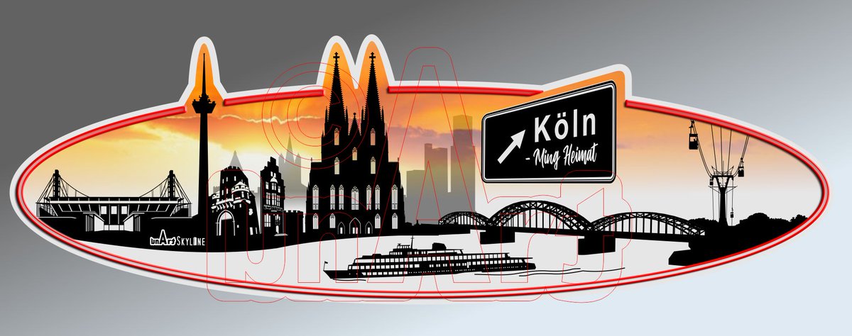 DesignUnart's tweet photo. Skyline Aufkleber Köln  Online unter https://t.co/SwHfVSLRnz

#AufkleberSkyline #AufkleberStadt #StickerStadt #Skylineköln #Aufkleberköln #KölnerStadion #ColoniusFernsehturm #Severinstor #Römerturm #KölnerDom #Hohenzollernbrücke, #SeilbahnKöln #aufkleber #sticker #autoaufkleber https://t.co/PIyCircnc7