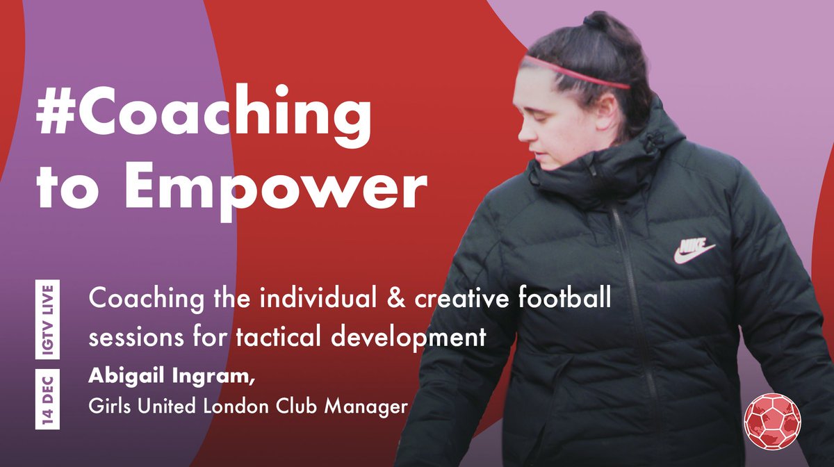 girlsunitedfa's tweet photo. London Club Manager @abigail0112 π£ will be talking to us about connecting with individual players and creative tactical development on Insta Live!
π Mon 14 Dec, 6pm (UK time)
β
Save the countdown in our stories - https://t.co/GBNvQitb9H https://t.co/AZGJ7LmcCx