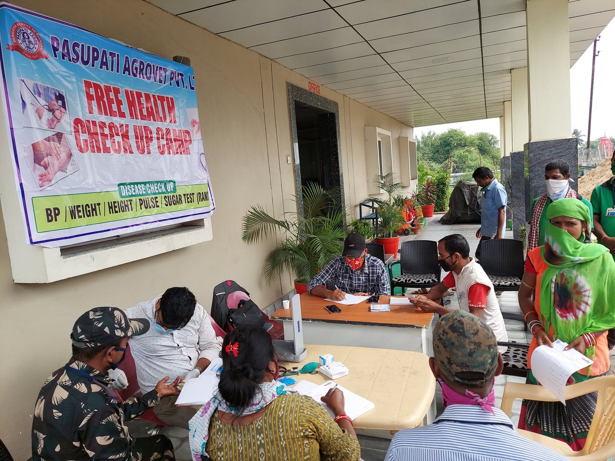 Mid December Health Camp at Tangi, Cuttack.
