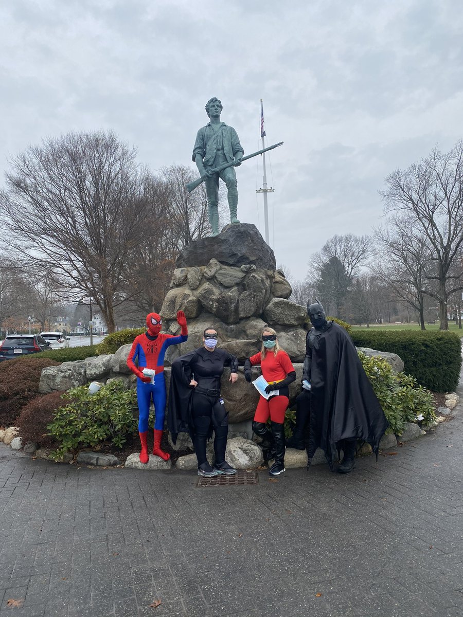 TownOfLexMA's tweet photo. You don’t have to be in costume to be a hero, just #WearAMask . Masks help protect you AND the people around you from spreading COVID-19. https://t.co/C9bqNRd2cX