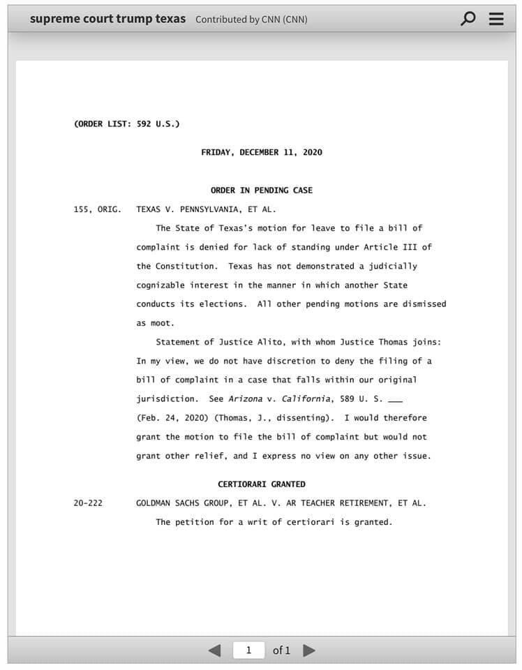 Hey @cnn <a href="/msnbc/">Dannyelle</a>. Is it just me or did you notice that there is another judgement tacked on to the Trump ruling. (How does @SCOTUS really feel, aka ‘context’?)

Trump doesn’t even get his own sheet of loose leaf. I guess SCOTUS didn’t want to waste the paper.