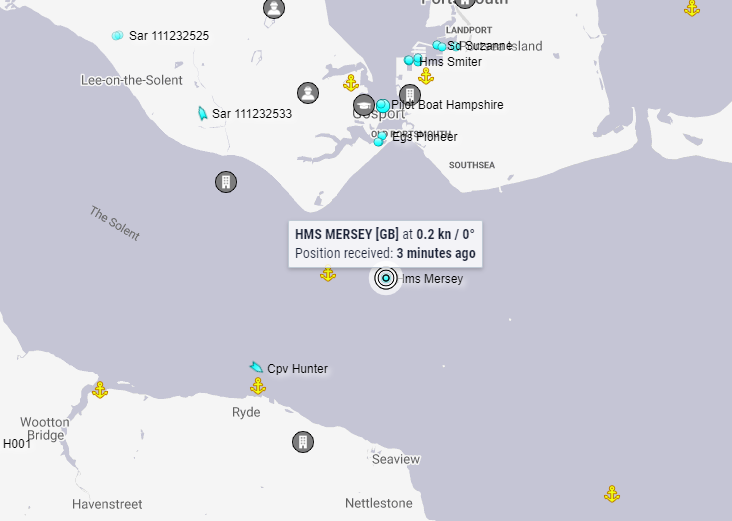 HMS Mersey a Batch 1 OPV. Part of the Royal Navy Offshore Division.  https://www.marinetraffic.com/en/ais/details/ships/shipid:186010/mmsi:234637000/imo:9261346/vessel:HMS_MERSEY