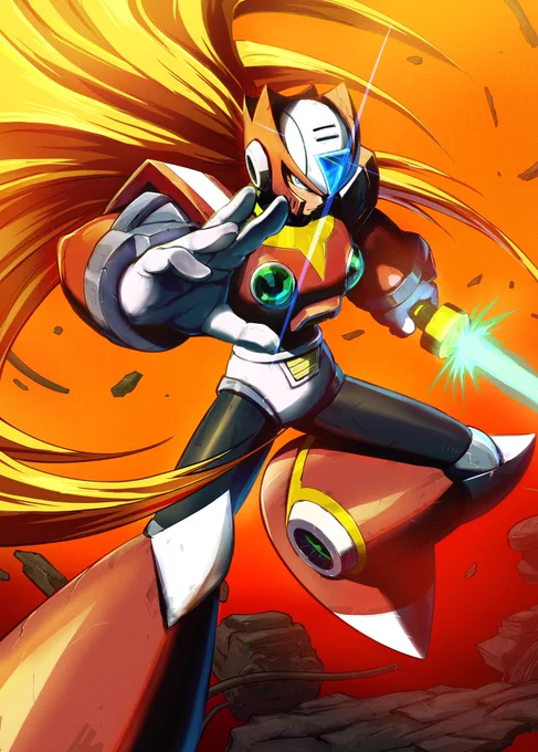 なんかこう対になる様なのを描きたかった感じなのでした
 #ロックマンX #MegamanX 